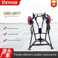 Máquina de Remo de Acción Dividida para Ejercicios de Fuerza de Espalda, Equipo de Fitness Comercial, Máquina de Remo de Acero