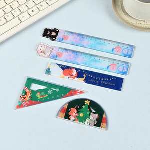 Regla de Acrílico Personalizada de 10cm 15cm con Diseño de Anime, Regla de PVC de Doble Cara, Kawaii y Linda, para la Escuela, Publicidad del Fabricante - Product Image 2