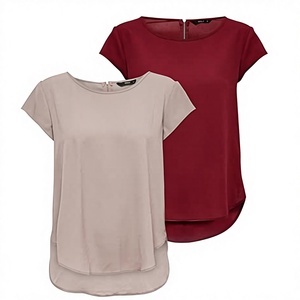 ZZH YF2281 2026 Summer New Short Sleeved Women's T-<b>shirt</b> Loose and Slim Versatile Style Silk/Cotton Knitted Breathable - Product Image 3