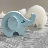 Moule en silicone pour bricolage : grenouille, éléphant, girafe, hibou - pour argile douce, gypse aromatique, bougies et savons
