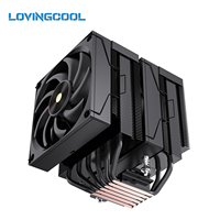 Refroidisseur d'air Lovingcool OEM AP1000 à double ventilateur et double tour, super flux d'air, 6 caloducs en cuivre avec affichage de la température