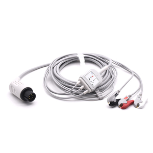 AAMI Advanced 3-Lead <span class=keywords><strong>ECG</strong></span> Cable Grabber AHA Cable compatible <span class=keywords><strong>ECG</strong></span> para Dixtal Goldway Zoll - Product Image 1