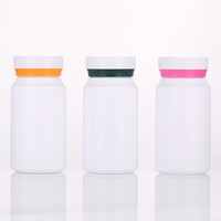 Flacon de médicaments en PET de 150 ml (5 oz) - Flacon de pilules en plastique à l'épreuve des enfants - Pour l'emballage de capsules de vitamines et de comprimés