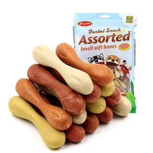 Fábrica de golosinas para mascotas Huesos dentales Snacks Venta al por mayor Perro Mastica Dental Stick Bone Sabor personalizado Golosinas para perros al por mayor - Product Image 3
