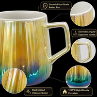 Prix compétitif 415ml Grande capacité Perle Glacée Laser pour Tasses Boisson Chaude Tasse à Café pour Fête