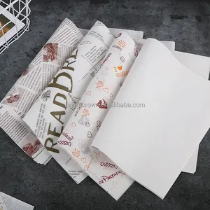 Custom Sandwich Wrapping Paper Roll Waterproof Aluminum Foil Honeycomb Resin Coating Wood Pulp Craft Paper Food Industrial Use