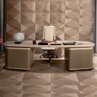 Bureau de direction commercial moderne de luxe ML CEO, extensible, en bois, pour ordinateur, écologique, garantie 6 ans, facile à assembler