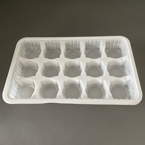 15 cavity PP translucent disposable plastic meat ball storage packing tray