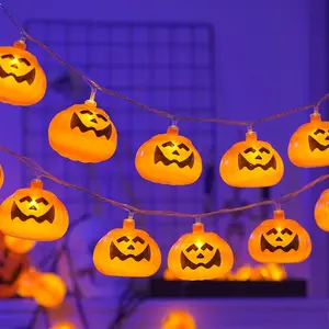 Halloween String Light With Pumpkin Led Lights Decoration For Holiday Party Home Accents