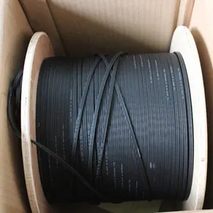 FTTH Drop Cable 1 Core Fiber Drop Cable 2 Core Outdoor Indoor With FRP Steel Wire Messenger Wire