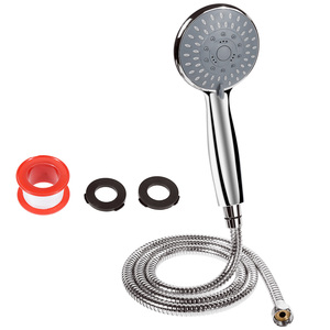 <span class=keywords><strong>Pommeau</strong></span> <span class=keywords><strong>de</strong></span> <span class=keywords><strong>douche</strong></span> à main pour salle <span class=keywords><strong>de</strong></span> bain OEM ODM à 5 réglages avec hydromasseur à bulles <span class=keywords><strong>sans</strong></span> perçage - Product Image 1