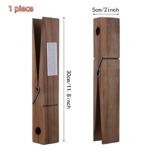 <span class=keywords><strong>Toallero</strong></span> de <span class=keywords><strong>Madera</strong></span> Extra Grande con Pinzas (para Baños) Moderno, Decorativo, de Pared, Impermeable, Multifuncional para el Hogar - Product Image 4