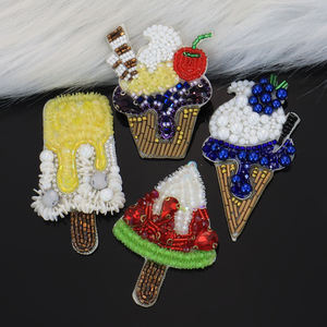 Tissu perlé 3D luxueux patchs de strass brodés 3D PVC pour vêtements sacs chapeaux accessoires vêtements appliqués à la mode - Product Image 2