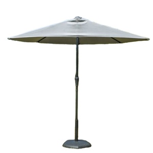 Sombrilla <span class=keywords><strong>de</strong></span> Patio Semicircular, para Jardín, Terraza, Balcón, 5 Khaki Rib Kdoutdoor, Parasol <span class=keywords><strong>de</strong></span> Jardín, Sombrillas <span class=keywords><strong>de</strong></span> Patio - Product Image 2