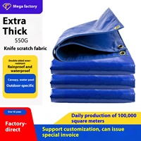 Vente en gros de bâche en PVC de 550g bâche de camion épaissie à clipser en tissu imperméable pour le stockage de l'eau de l'étang à poissons résistant à l'usure