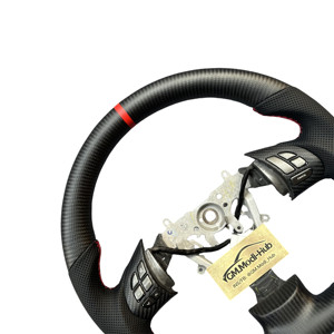Volante de coche de fibra de carbono mate GM.Modi-Hub para Subaru 2008 2009 <span class=keywords><strong>2010</strong></span> 2011 2012 2013 2014 <span class=keywords><strong>Impreza</strong></span> WRX <span class=keywords><strong>STI</strong></span> - Product Image 5