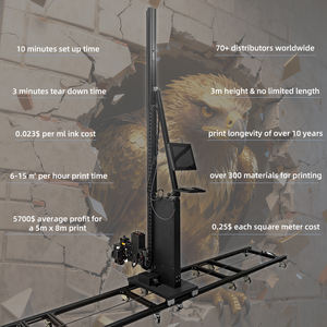 Faith CMYKW 5 Renkli İç ve Dış Mekan Arka Plan Duvar Baskı Taşınabilir UV Duvar Baskı Makinesi 3D Mürekkep Püskürtmeli Duvar Yazıcısı - Product Image 5
