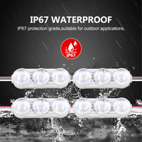 Module LED miniature 40x12mm, lumière rouge, indice de protection IP68, dimmable, puce SMD 2835, DC12V