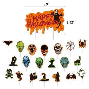 <span class=keywords><strong>D</strong></span>écorations de fête <span class=keywords><strong>d</strong></span>'Halloween : Bannière citrouille, Cake Topper, Ballons de bar, Accessoires de photobooth pour enfants, Fête <span class=keywords><strong>d</strong></span>'anniversaire <span class=keywords><strong>d</strong></span>'<span class=keywords><strong>horreur</strong></span> - Product Image 4