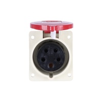 Prise industrielle angulaire ZNG-415 IP44 à montage sur panneau, 5 broches, 380V, 16A, 3 phases, mâle et femelle