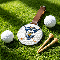 Tag Tas Golf Cetak Sablon Klasik dengan Foto Terukir, Unisex