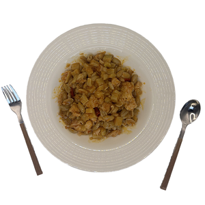 MRE Meal Ready-to-Eat cibo istantaneo OEM e fornitore sfuso di riso fritto con pollo a dadini e carote di riso essiccate con funghi - Product Image 4