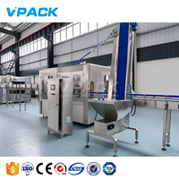 Machine automatique de rinçage, de remplissage et de bouchage de bouteilles d'eau, machine de remplissage d'eau en bouteille PET