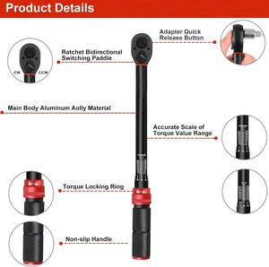 40-220torque tork 1/2 ''satılık sürücü ayarlanabilir cırcır somun anahtarları tork anahtarı alet takımı - Product Image 2