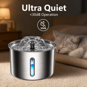 Fontaine à <span class=keywords><strong>eau</strong></span> pour animaux de compagnie en acier inoxydable, circulation automatique, filtration, alimentation USB, silencieuse, amovible, <span class=keywords><strong>distributeur</strong></span> d'<span class=keywords><strong>eau</strong></span> pour <span class=keywords><strong>chat</strong></span> et chien - Product Image 2