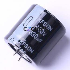 Condensador Electrolítico de Aluminio de Montaje a Presión KN331M40035*35A, Componente de Orificio Pasante (THT), D35xL35mm 330uF 20% 400V 10mm - Product Image 1