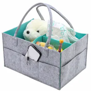 IVY tas gantung bayi, kereta dorong bayi populer tas popok Caddy portabel Organizer Felt ibu kereta gantung tas