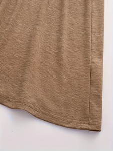 Robe décontractée élégante pour femme en mousseline de soie imprimé léopard, taille naturelle, respirante et infroissable, collection printemps - Product Image 5