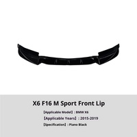 Kit de Alerón Delantero, Difusor Trasero y Rejilla para BMW M Sport X6 F16 2015-2019, 1 Año de Garantía, Reequipamiento OEM, Fibra de Carbono