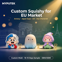 Jouet Squishy en PU à Remontée Lente Personnalisé UE, Écologique, Anti-Stress, Festival d'Annecy, Vente en Gros