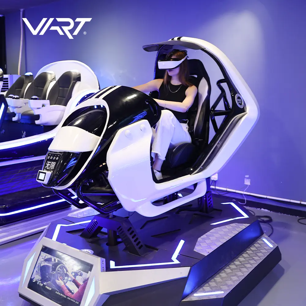 VR Motion Virtual Reality Racing Car Driving 9D Simulator vr racing video game machine