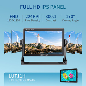 Monitor de Campo FEELWORLD LUT11H de 10.1 Pulgadas, Ultra Brillante, Panel IPS de 2000nit, Pantalla Táctil para Cámara DSLR, Compatible <span class=keywords><strong>con</strong></span> Auriculares Estéreo de 3.5mm - Product Image 3