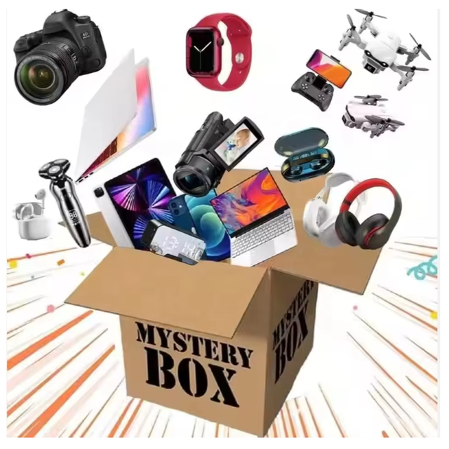 Electronics Surprise Lucky Mystery Box Surprise Mysterious Boxes Trending Products 2025 New Arrivals Electronic Earbuds Mystery