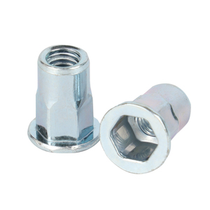 Écrou à rivets M3-M12 SS304 finition polie Écrou à rivet aveugle demi-hexagonal à extrémité ouverte - Product Image 6