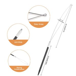 Kit de Herramientas Ergonómicas Obexa para Extensiones de Cabello, Color Negro, Alicates de Acero Inoxidable, Abridor de Microlink, Juego de Clips para Trama, Bolsa de Almacenamiento, Uso Profesional - Product Image 4