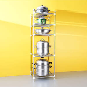 Organisateur de micro-ondes multifonction Offre Spéciale support de rangement de cuisine support d'ustensiles de poulie Simple pour casseroles et poêles pour boulangers - Product Image 5