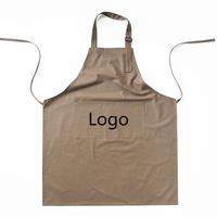 Tablier de cuisine léger en coton/polyester avec boucle réglable, respirant, écologique, extra épais, plusieurs poches