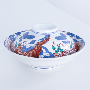 Bol japonais <span class=keywords><strong>Donburi</strong></span> avec couvercle en porcelaine, bol à nouilles ramen, bol à riz avec couvercle - Product Image 5