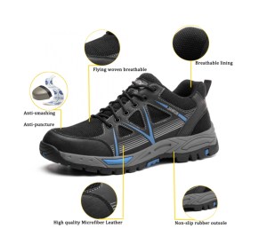 JIANKUN-Zapatos de seguridad para correr, zapatillas de deporte cómodas antiperforación con punta de acero, entrega rápida en 48 horas, zapatos de trabajo CE - Product Image 2