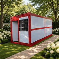Cabine de maison de conteneurs pliants portables bon marché et facile à assembler