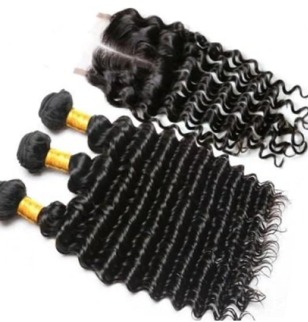 Meilleure Qualité Vague Profonde 8-30 Pouces Indien Vierge Remy Cheveux Bruts Bundle 26 28 30 Pouces Extensions de Cheveux Humains