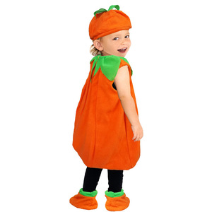 MS <b>Halloween</b> Orange Suit Kids Lantern Face Fancy Dress up Outfit Cute Pumpkin <b>Costume</b> for <b>Toddler</b> - Product Image 6