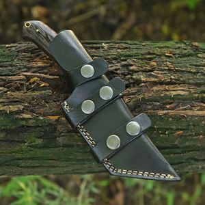 Couteau Tanto en acier Damas personnalisé avec motif de lame distinctif, options de personnalisation du manche, style d'inspiration traditionnelle - Product Image 6