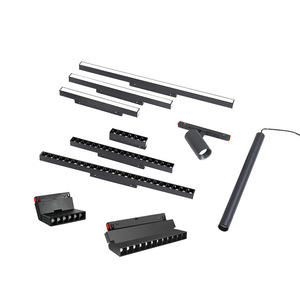 Rail magnétique à basse tension 48v, rail magnétique linéaire cob <span class=keywords><strong>led</strong></span>, éclairage de piste pour les magasins de vêtements - Product Image 1