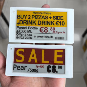 Écran E Ink de 2,9 pouces Bluetooth BLE 5.0 EPD SPI ESP32 NFC pour étiquettes électroniques de supermarché, étiquettes de prix numériques ESL - Product Image 2