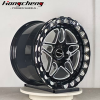 Jantes forgées en alliage à déport profond avec beadlock pour voitures de course sur circuit, 5x114.3 5x130 5x120 5x112, 15 16 17 18 pouces, pour GTR BMW